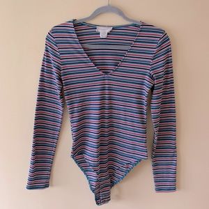 Striped bodysuit, size M